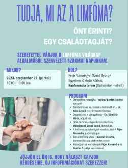 Szakmai nap lesz a Szent György Kórházban a limfómáról